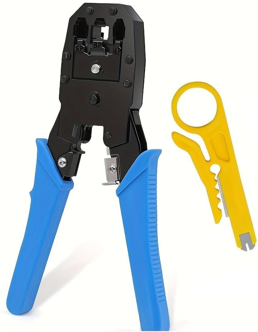 RJ45 Cable Crimping Tool LAN Cutter With Cable Cutter Manual Crimper-image-8