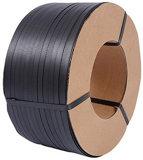 krutipack BLACK STRAPPING ROLL 7 KG KRUTI PACK Black PP Box Strapping Patti 12 MM Heavy Duty Packaging Roll (7 KG) Manual Crimper-picture-50