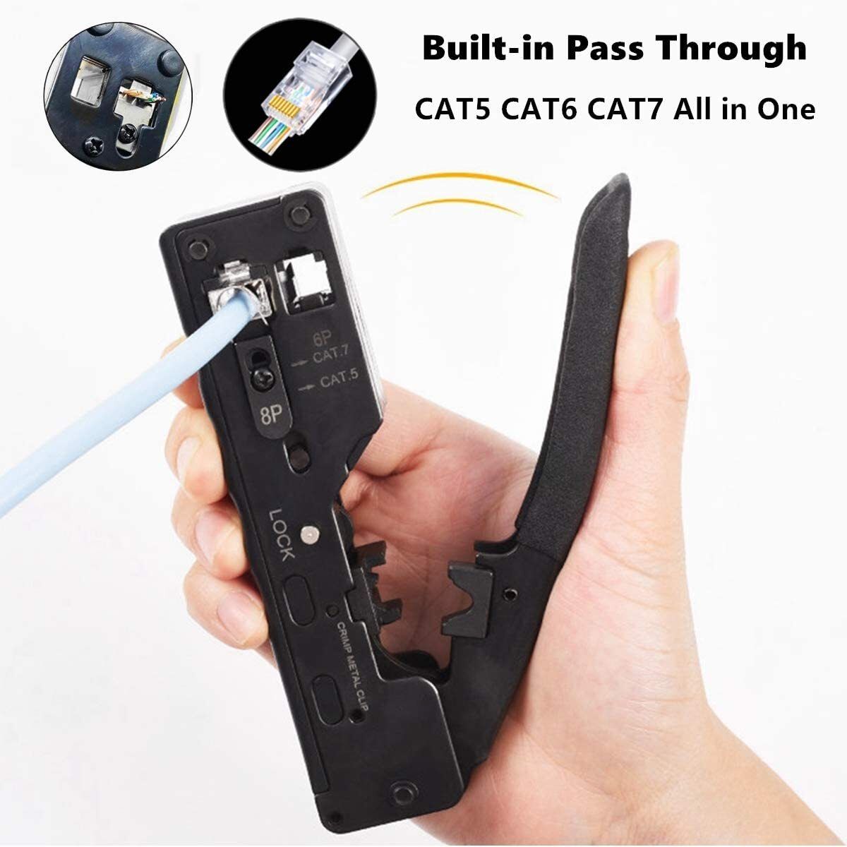RuhZa Cat5 Cat5e Cat6 Cat6A Cat 7 and RJ11 RJ12 STP/UTP Telephone Wired Ethernet Lan Adapter compatible with Windows-image-25