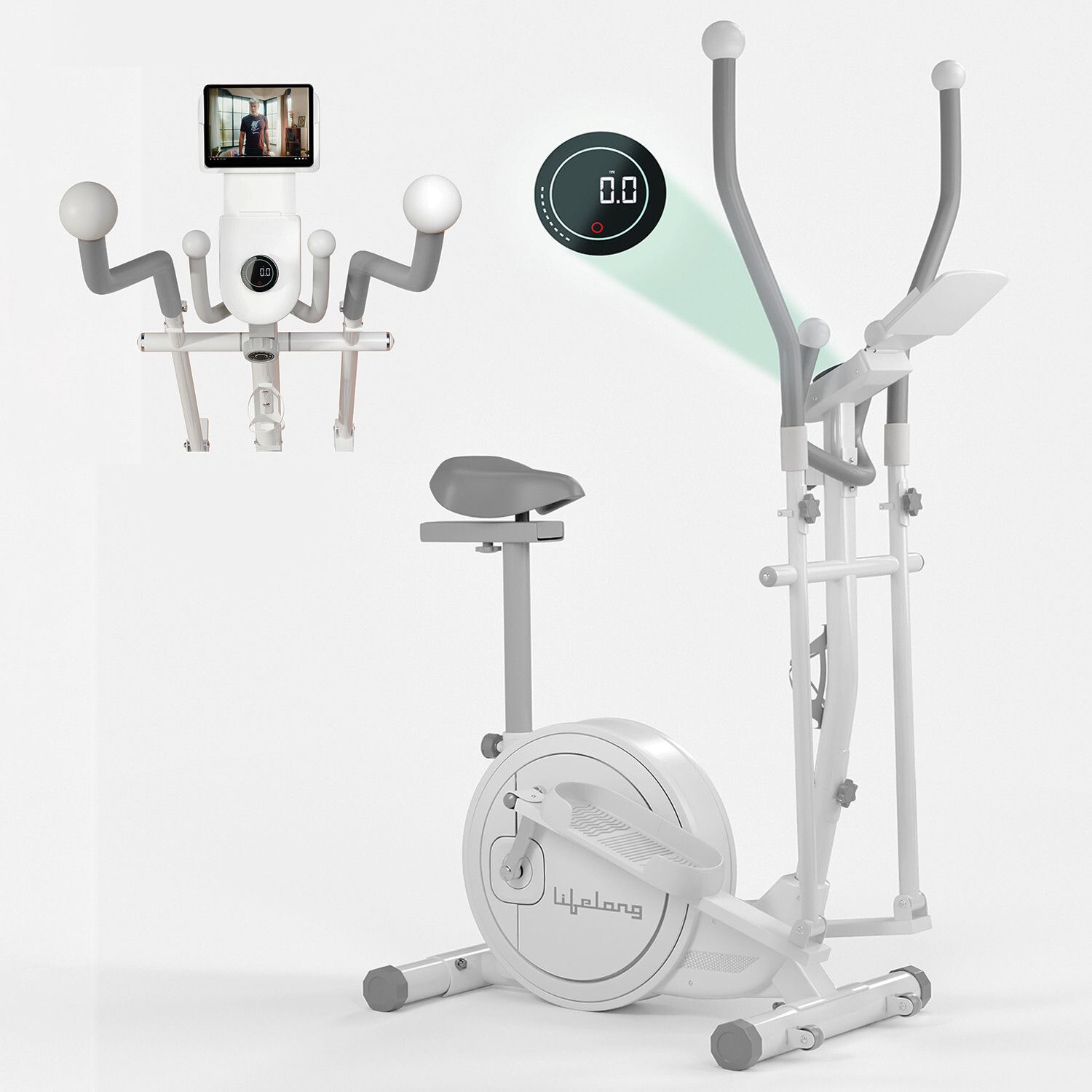 Elliptical Cross Trainer Bike For Home | Cycling Machine with Touch LED Display Cross Trainer-image-37
