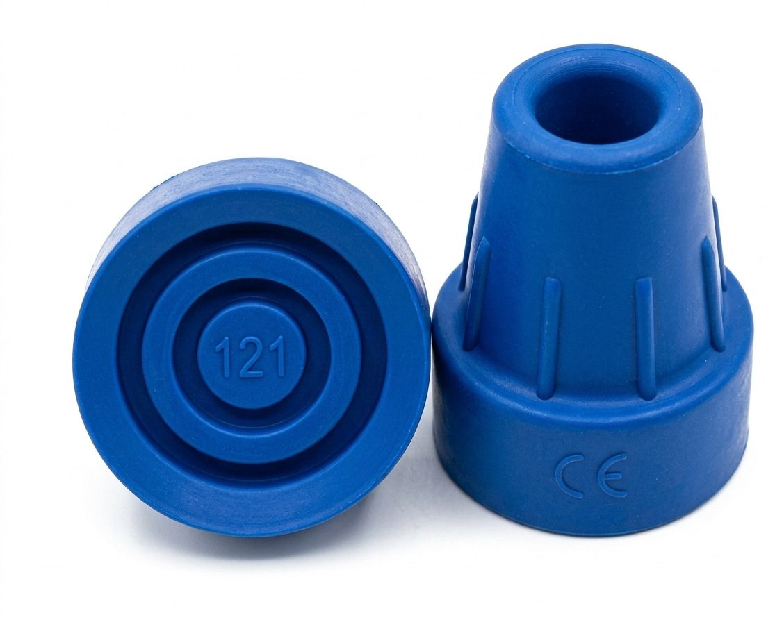 16mm Blue Rubber Ferrule for Walking Stick Forearm Crutch Pad-image-8