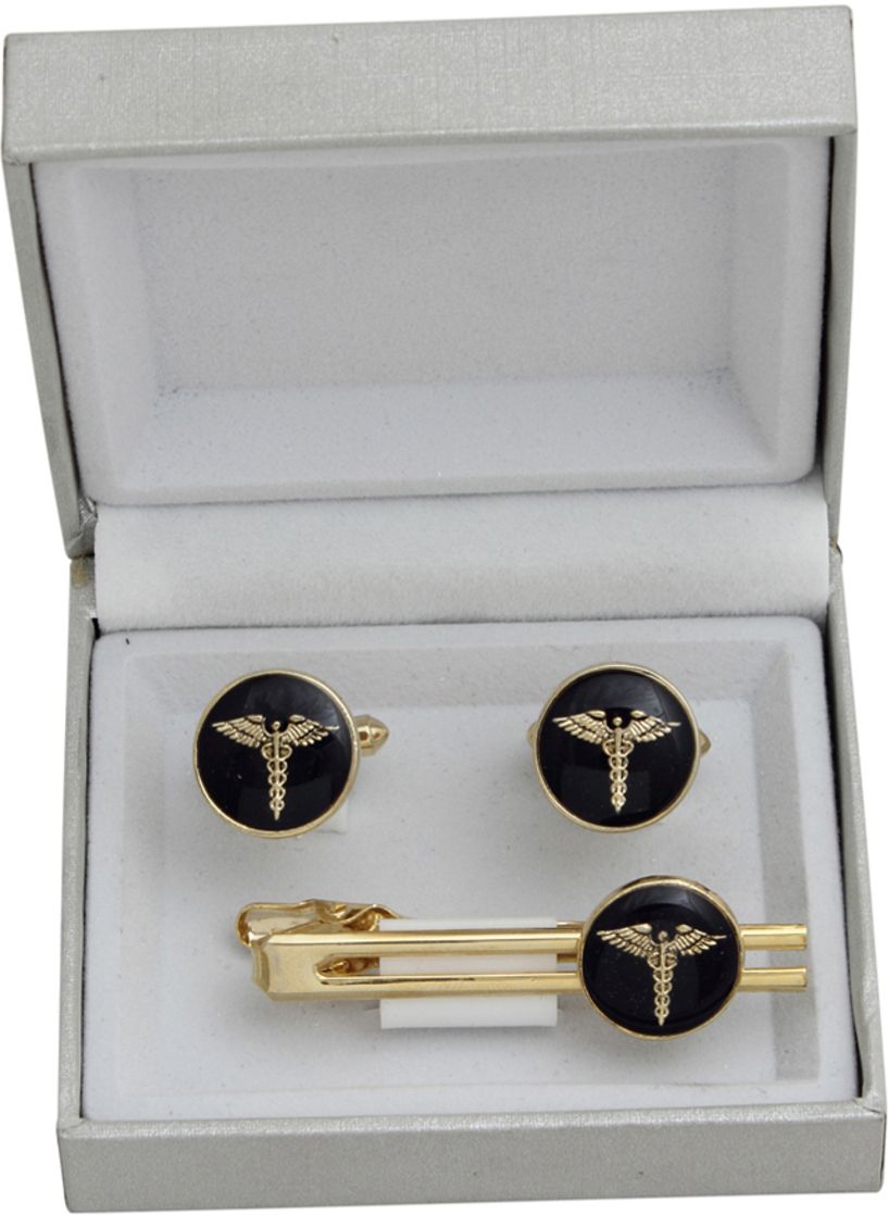 TIEPIN Brass Cufflink & Tie Pin Set-image-48