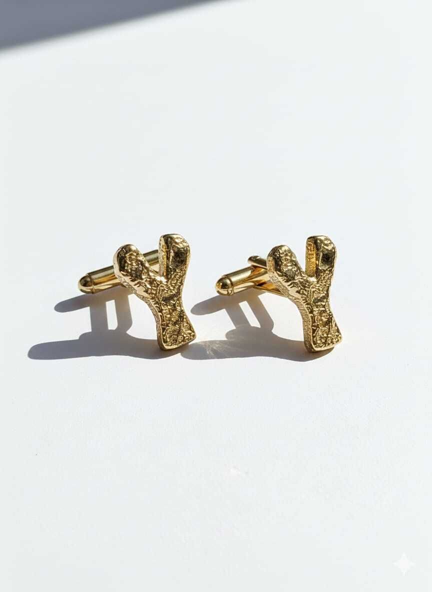 OrnateSilver Brass Cufflink Set
