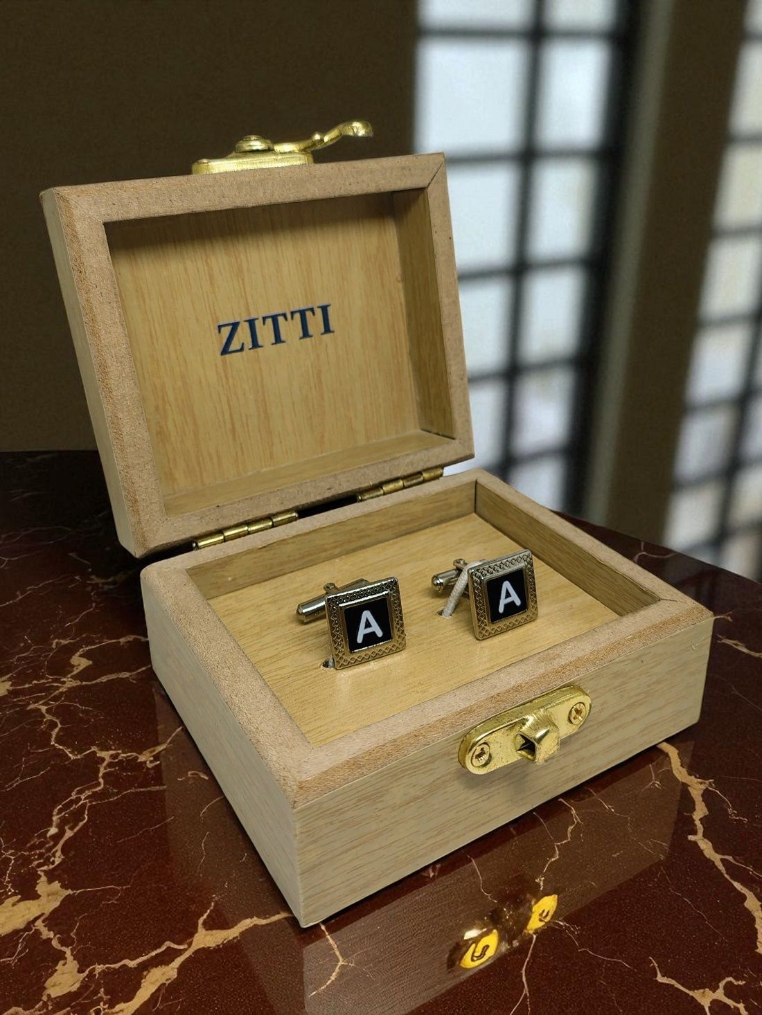 Zitti Brass Cufflink