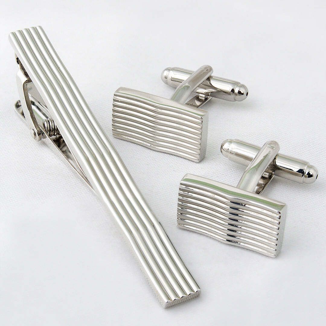 PELUCHE Brass Cufflink & Tie Pin Set-image-41