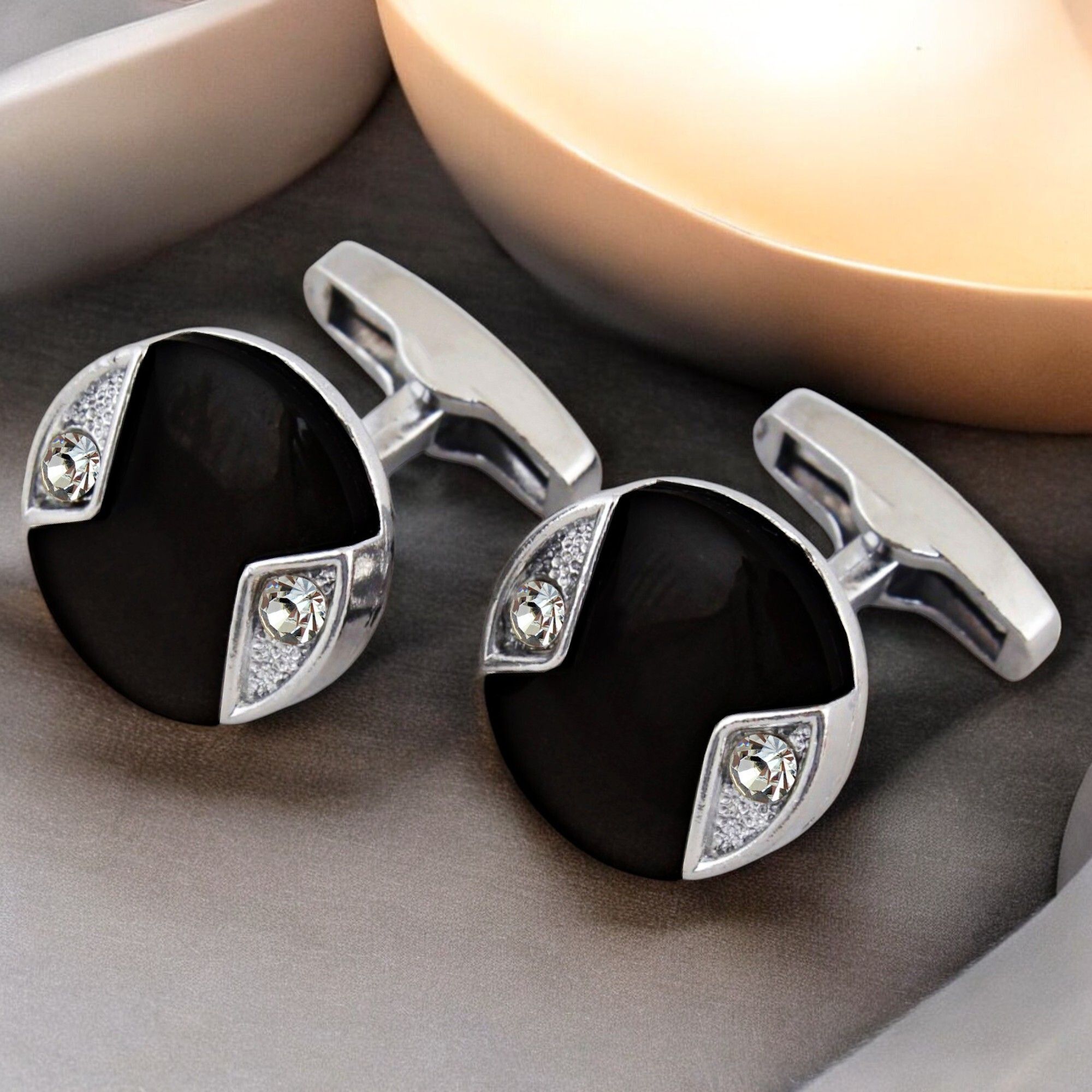 Lucky Jewellery Brass Cufflink Set-picture-21