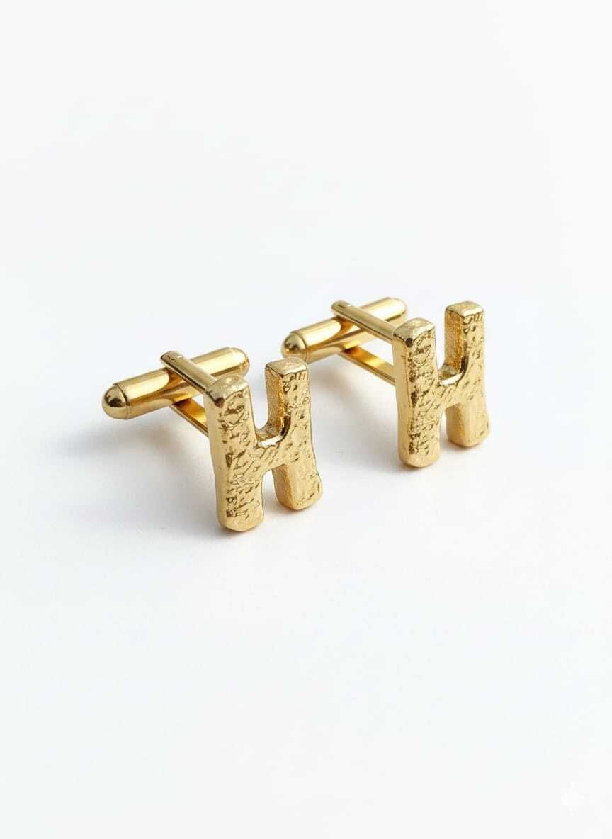 OrnateSilver Brass Cufflink Set