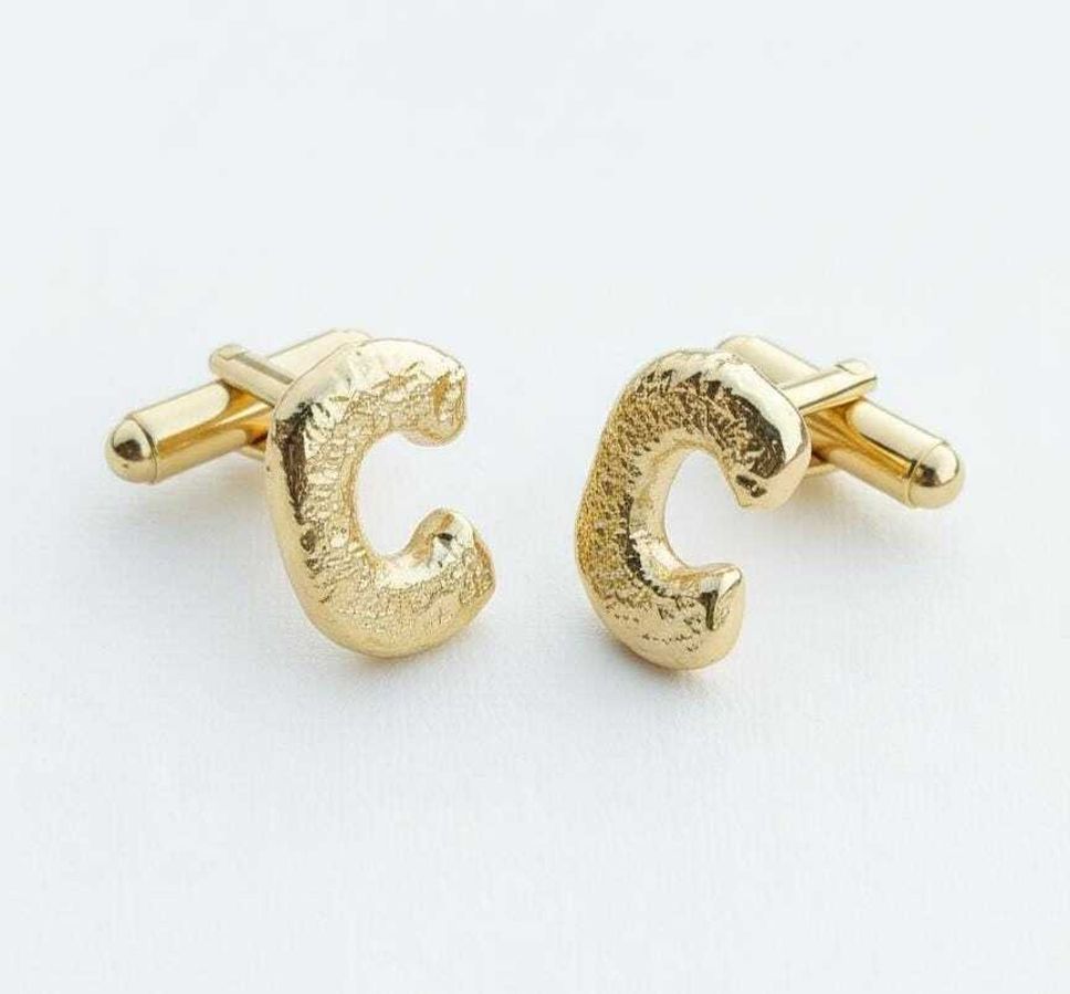 OrnateSilver Brass Cufflink Set