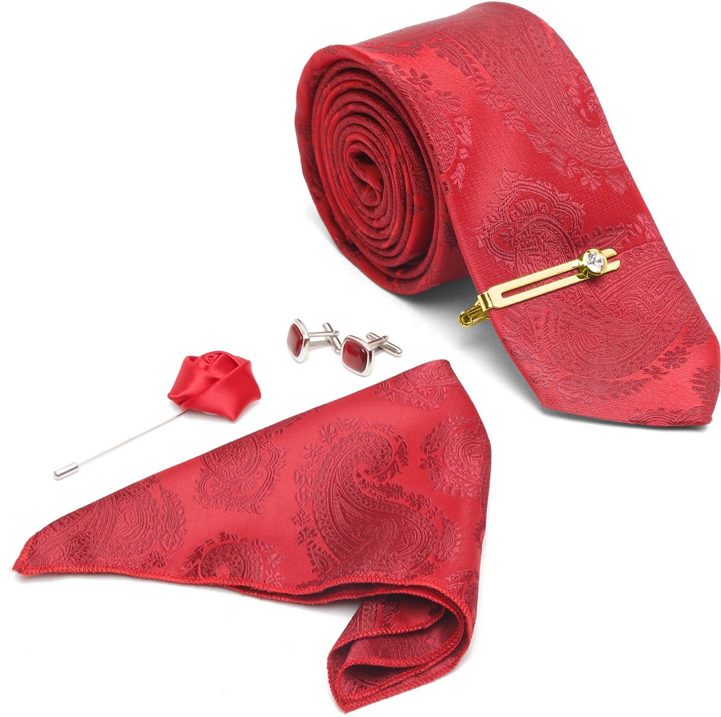 LOUIS STITCH Silk Tie & Cufflink-image-31