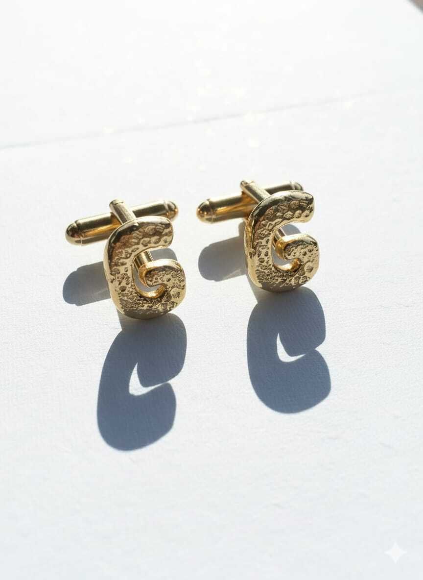 OrnateSilver Brass Cufflink Set
