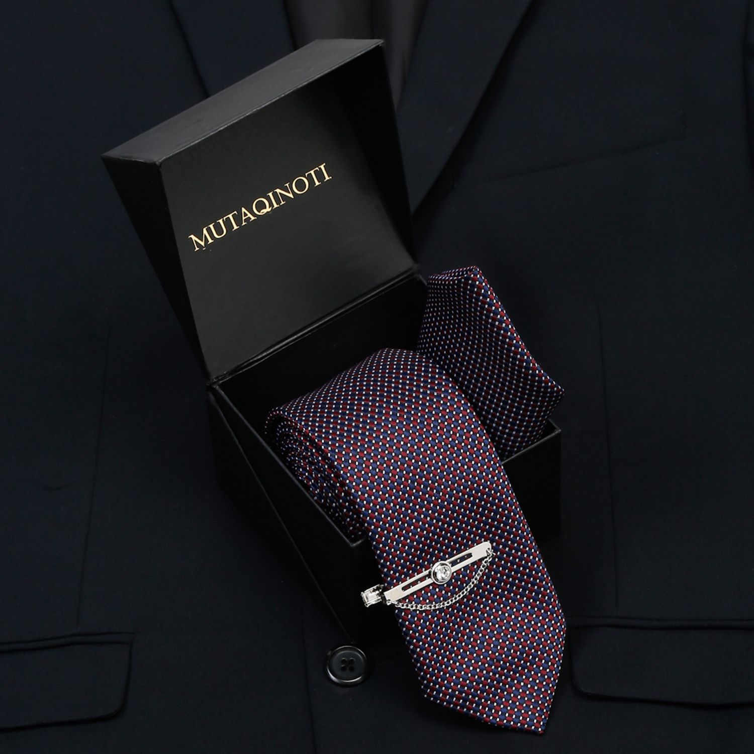 MUTAQINOTI Silk Tie Pin Set-picture-23