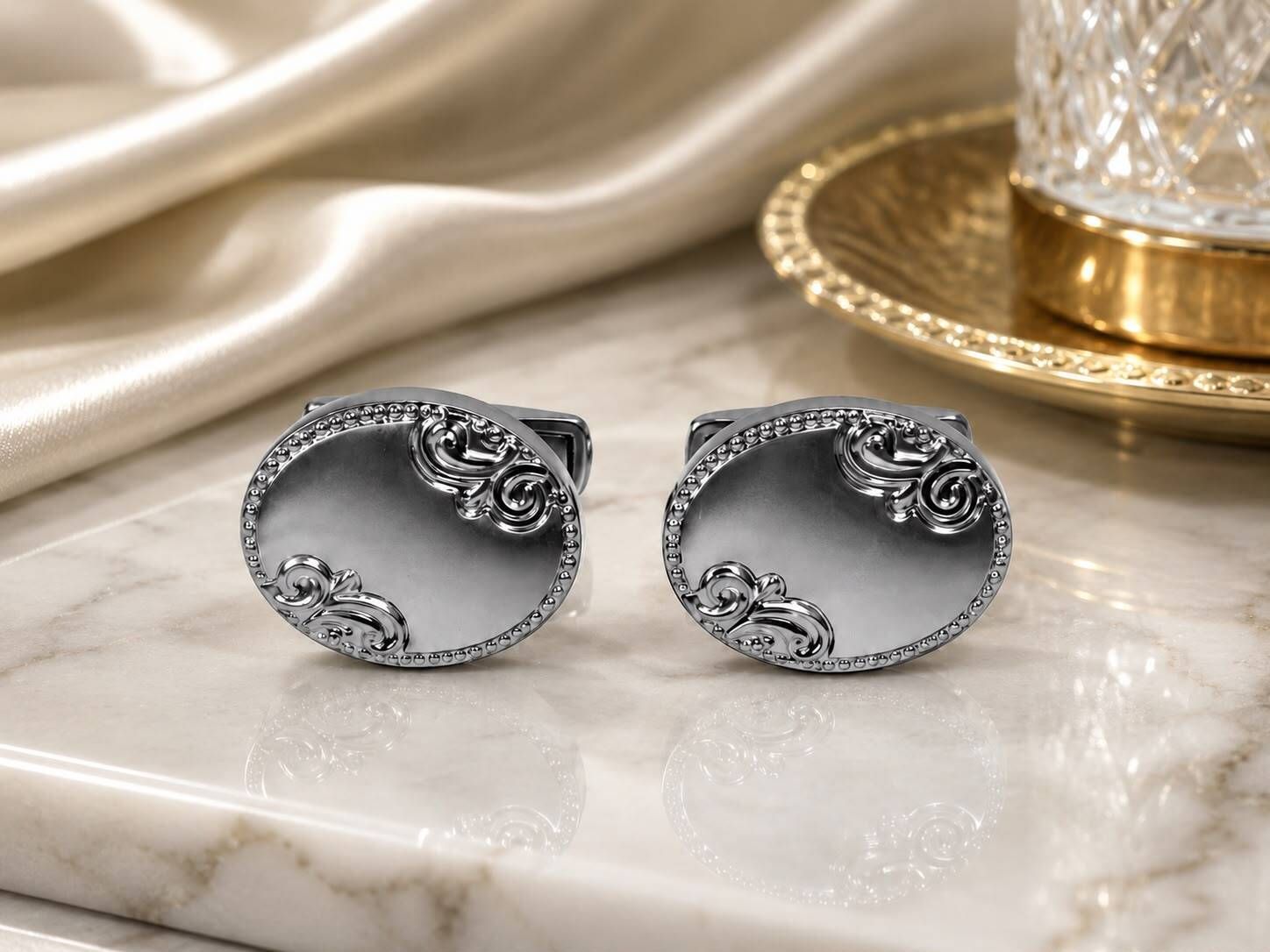 FASHWAY Crystal Cufflink-image-3