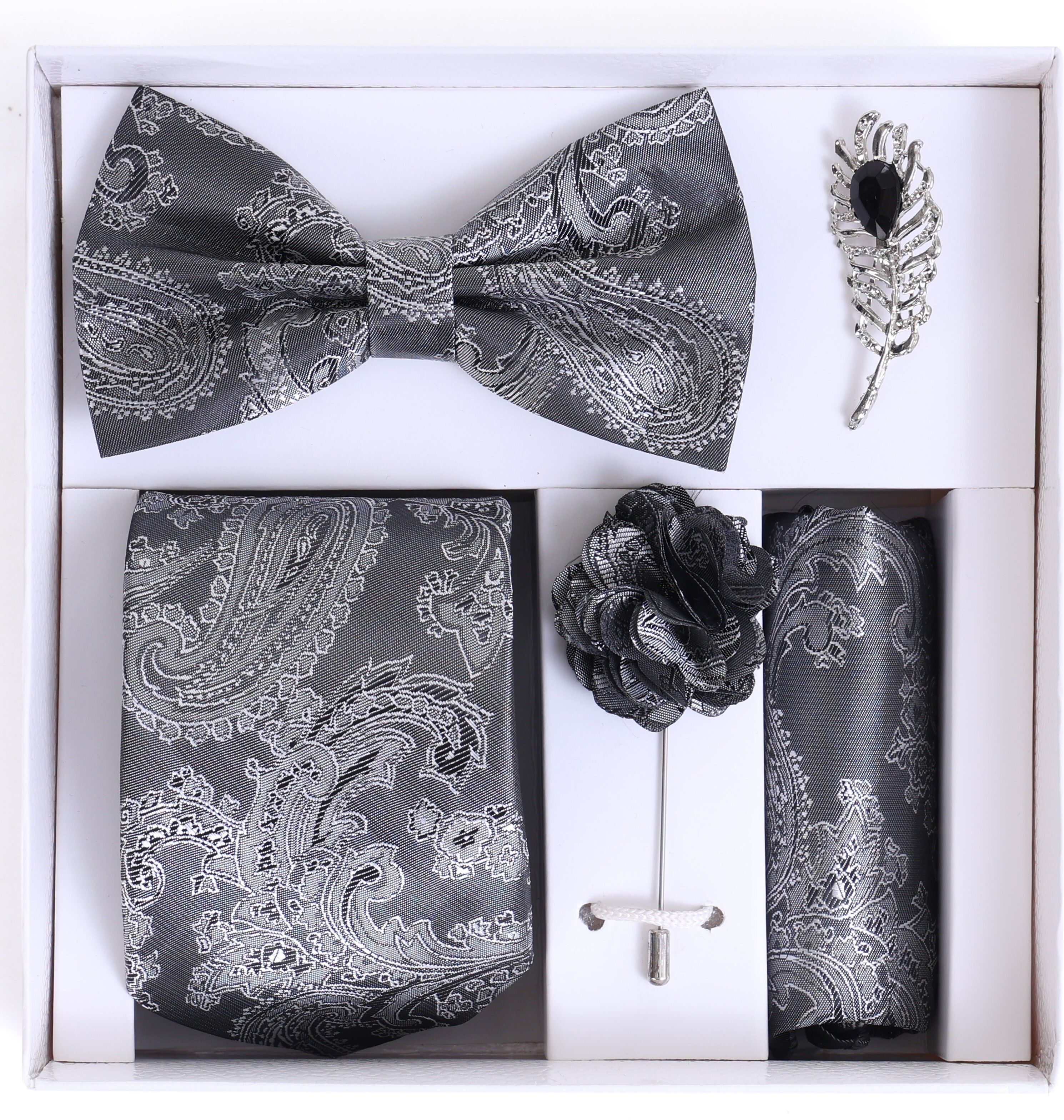 RANDOM STRIPE Alloy Cufflink & Tie Pin Set-picture-22