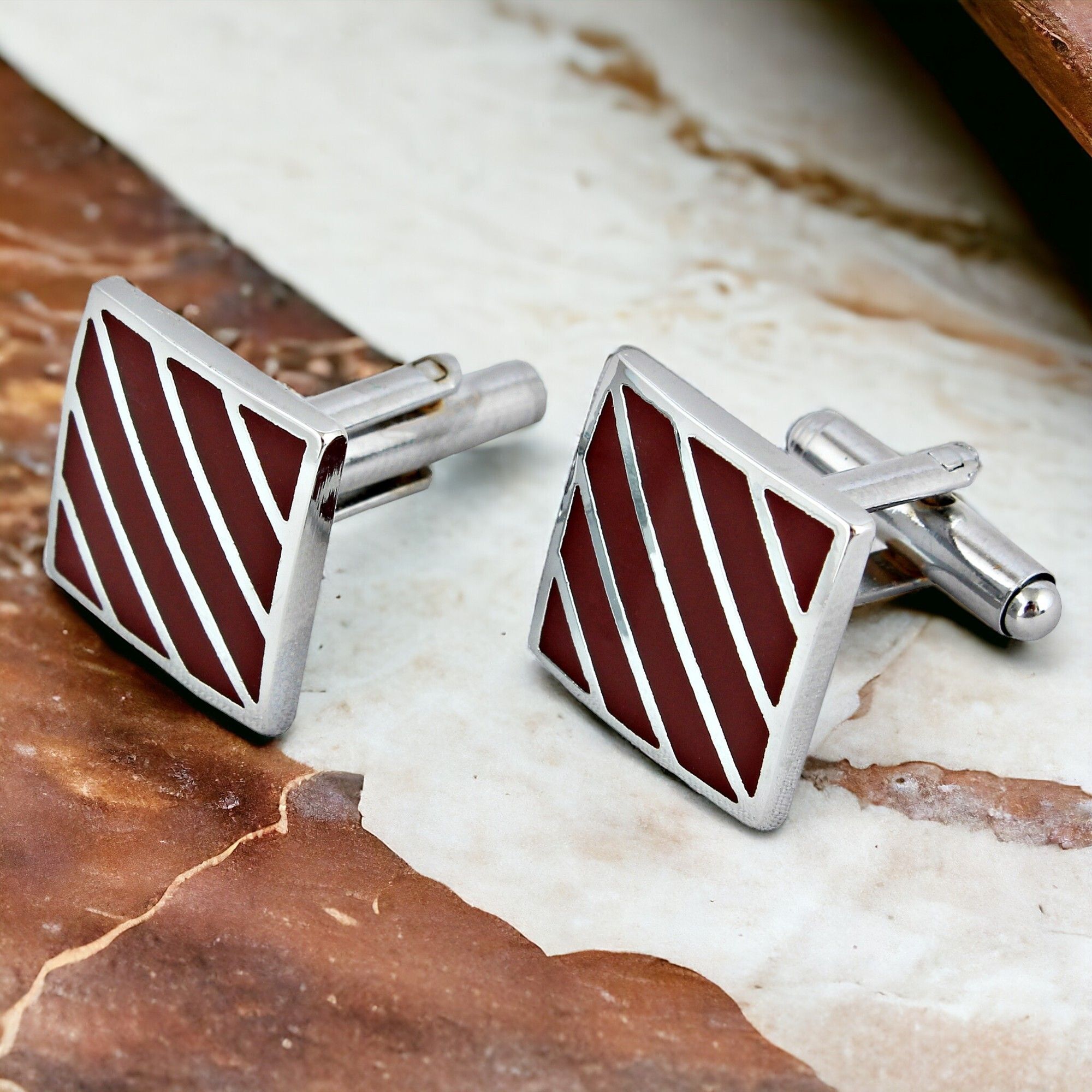 Lucky Jewellery Brass Cufflink Set-picture-38