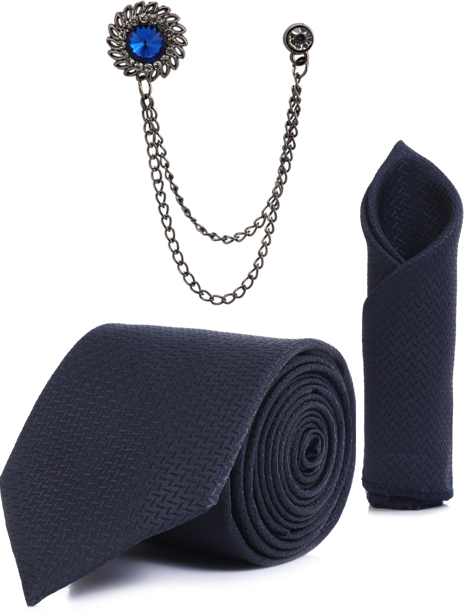 RANDOME STRIPE Shell Cufflink & Tie Pin Set