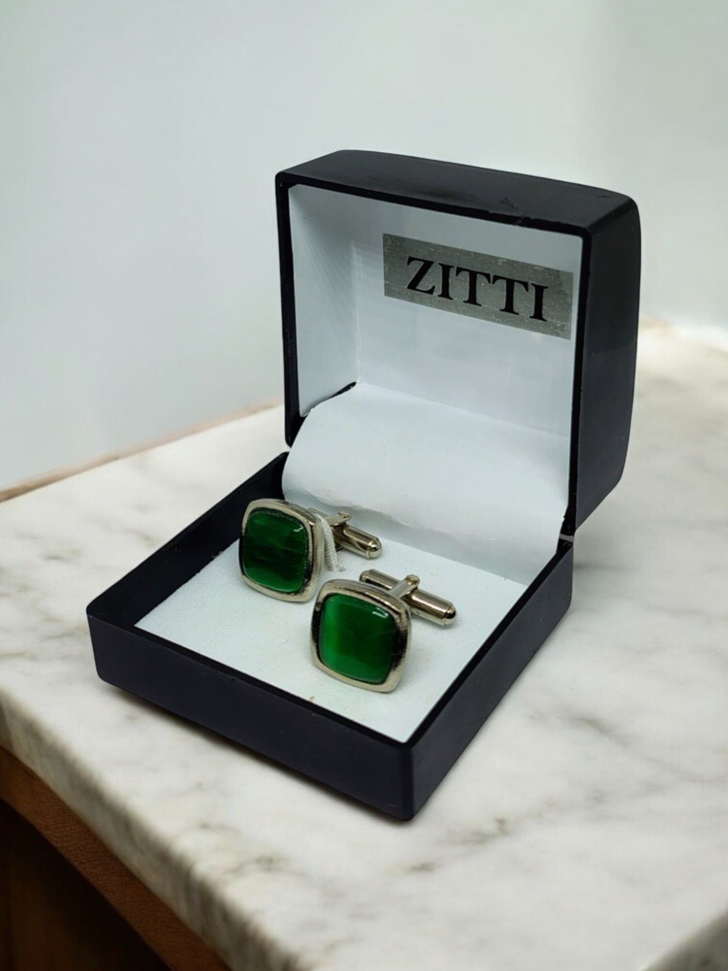 Zitti Brass, Stainless Steel, Steel Cufflink