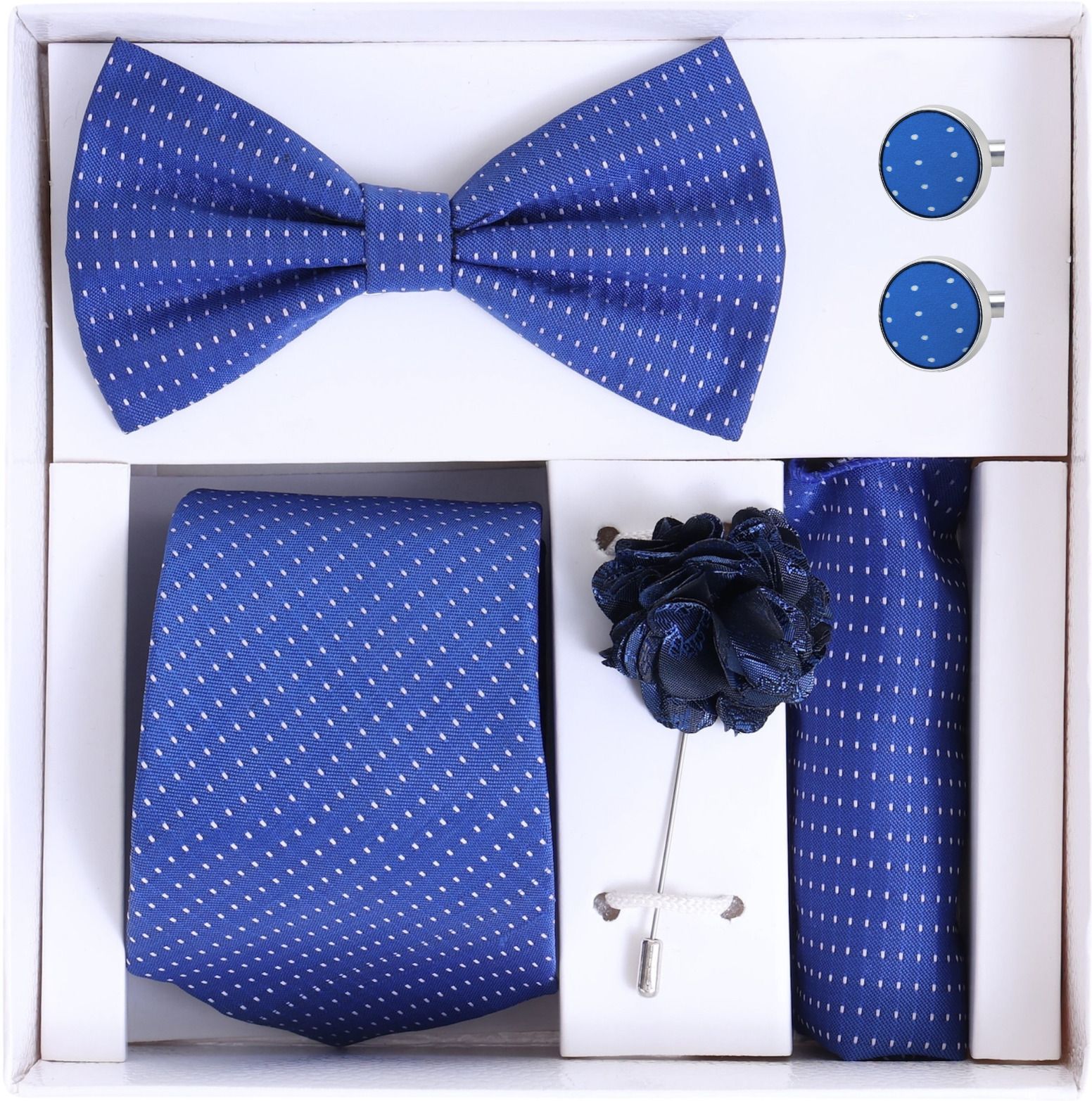 RANDOM STRIPE Satin Cufflink & Tie Pin Set-picture-20