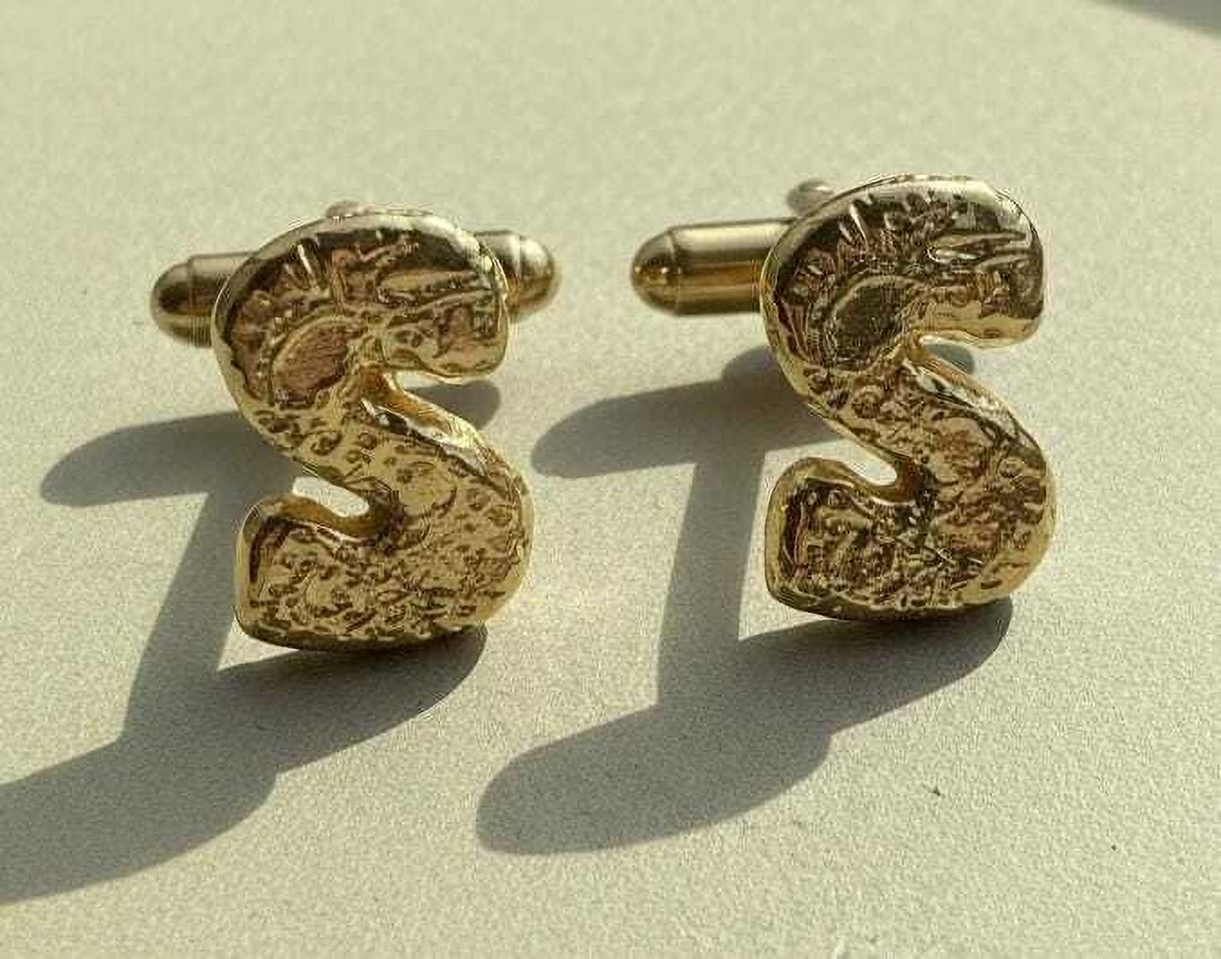 OrnateSilver Brass Cufflink Set