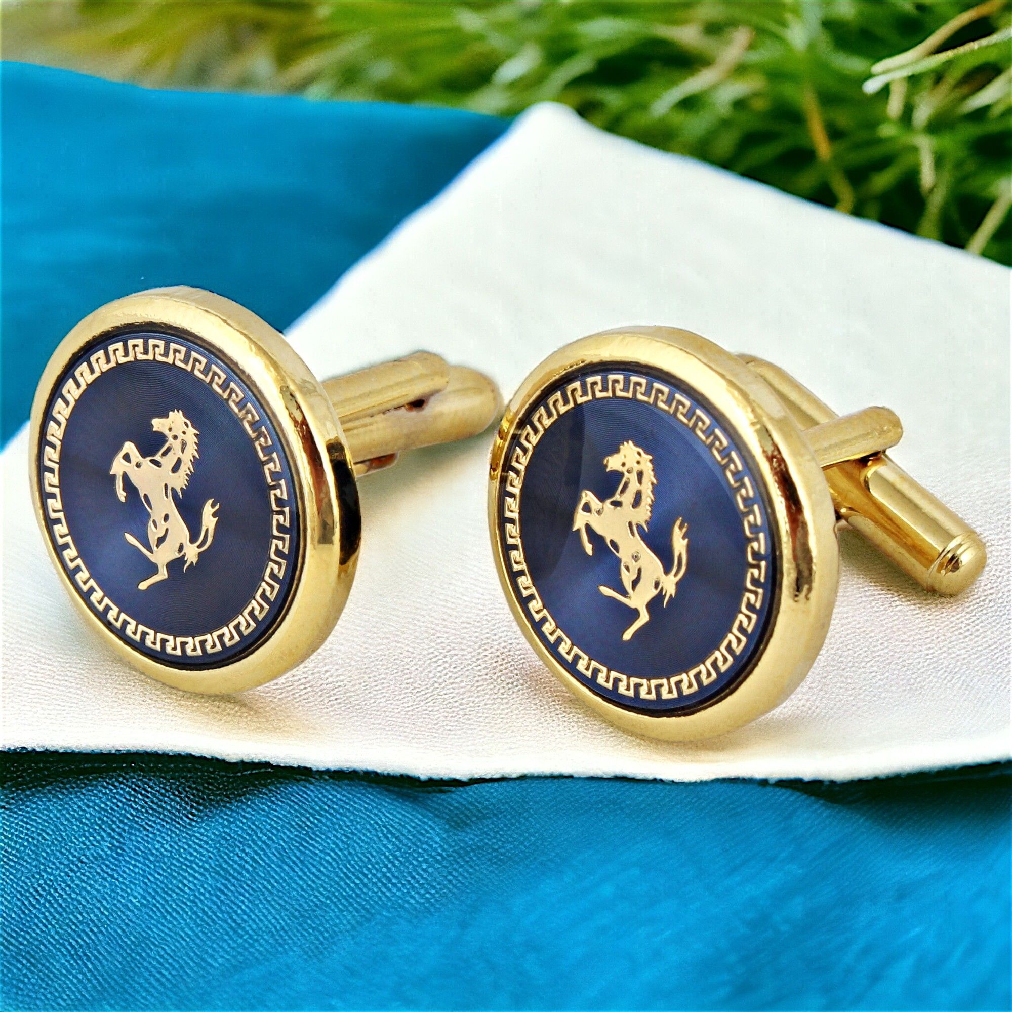 Lucky Jewellery Brass Cufflink Set-picture-37