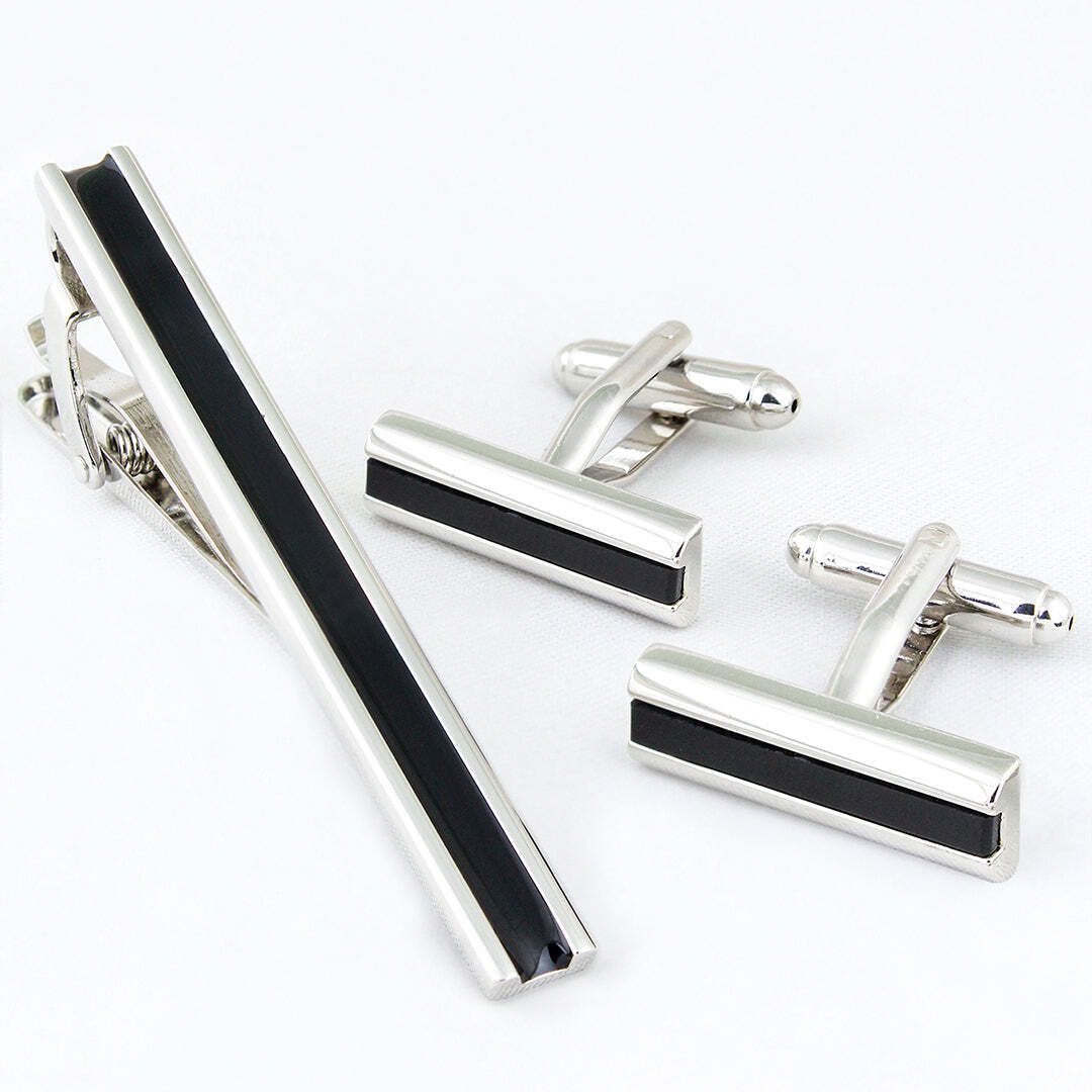 PELUCHE Enamel, Brass Cufflink & Tie Pin Set-picture-16