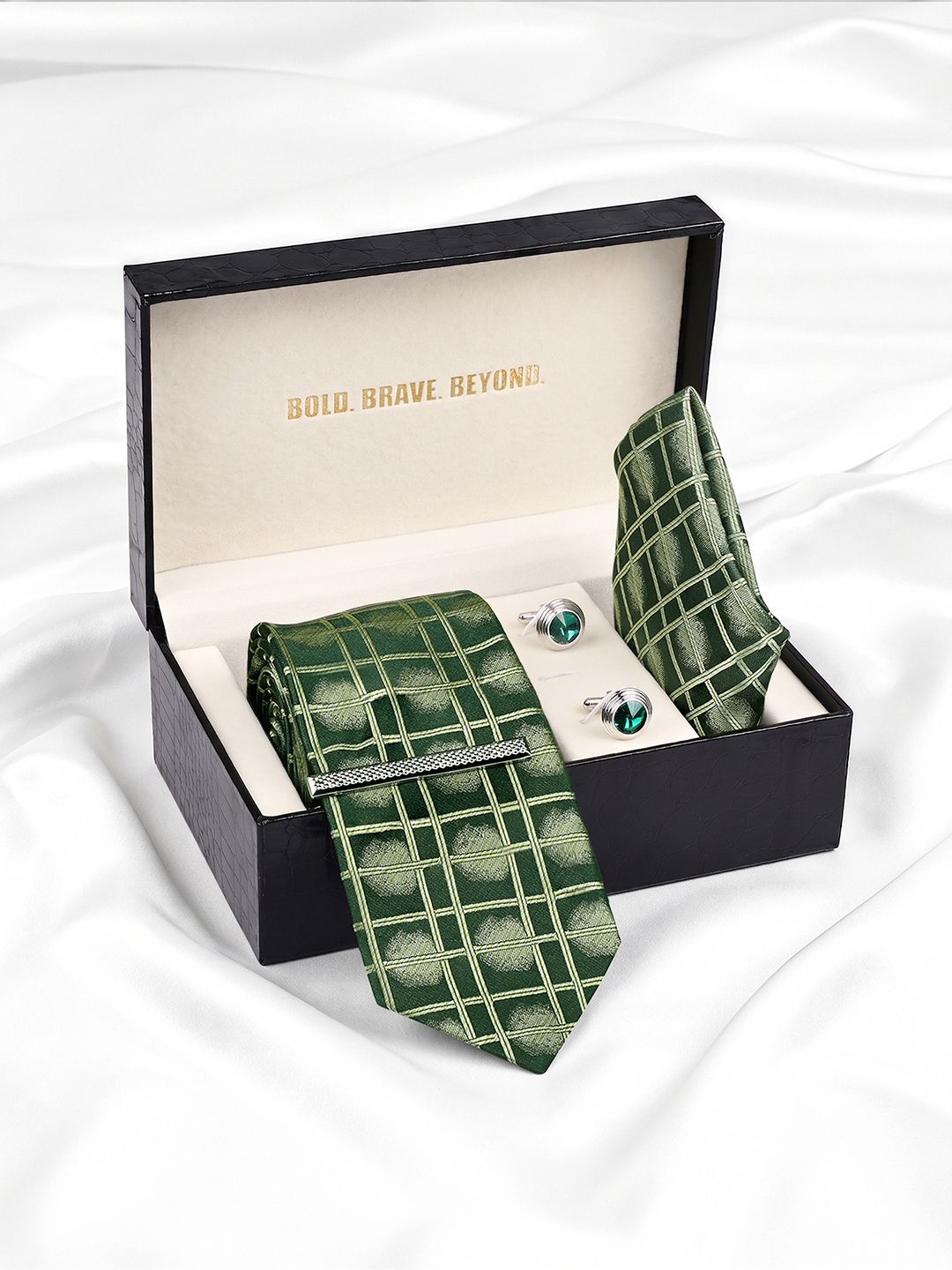 LOUIS STITCH Silk Tie & Cufflink-image-20