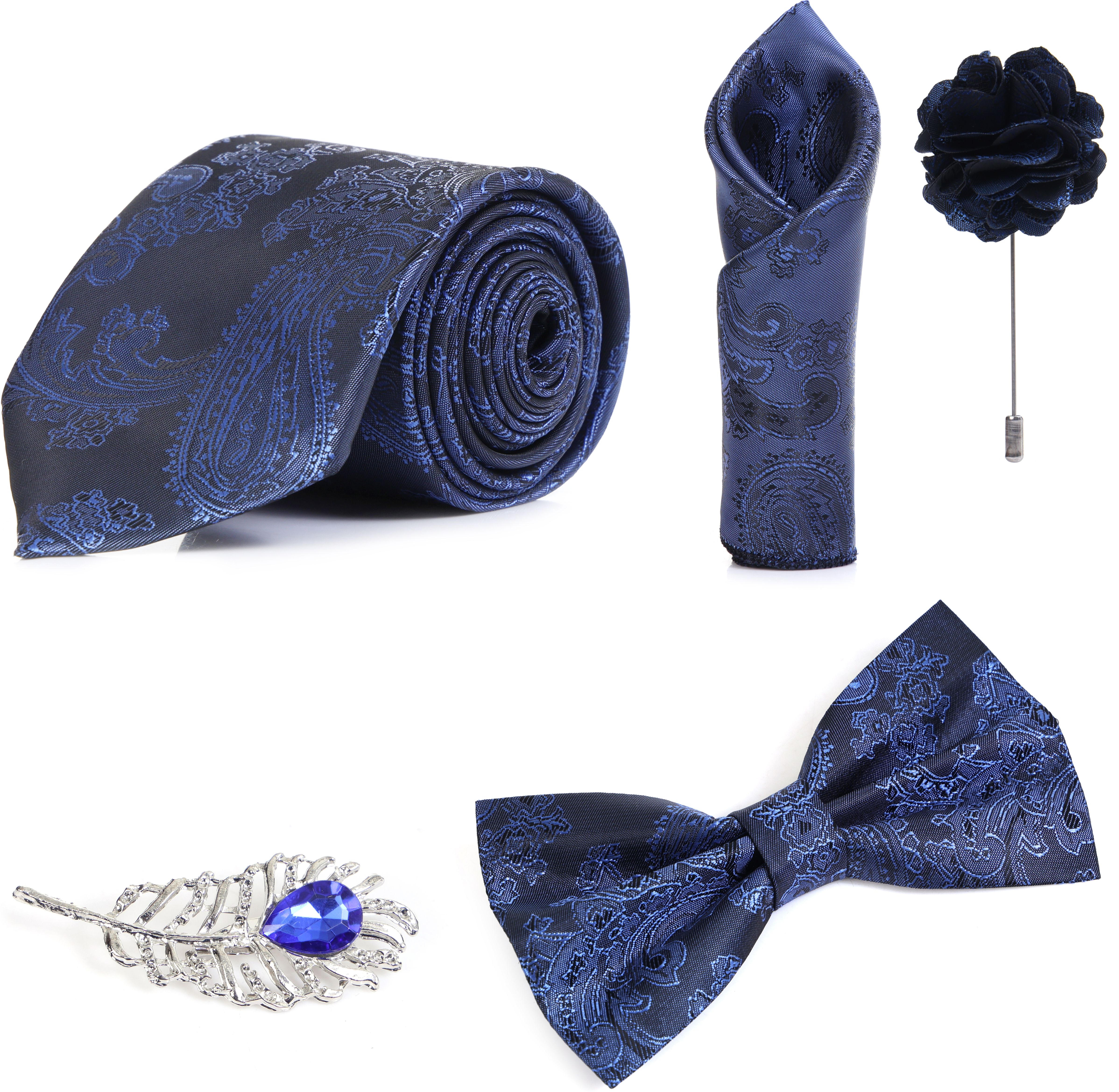 RANDOM STRIPE Alloy Cufflink & Tie Pin Set-picture-14