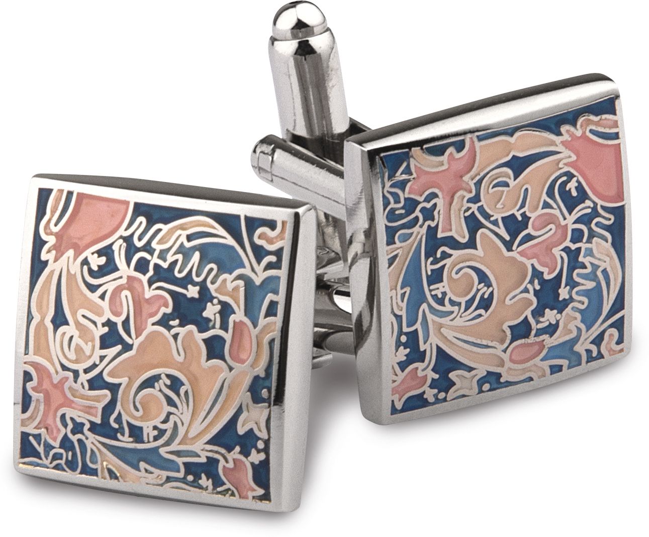 PELUCHE Rhodium Plated, Brass Cufflink-picture-13