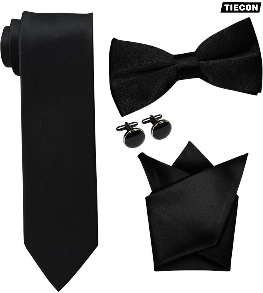 TIECON Satin Tie & Cufflink