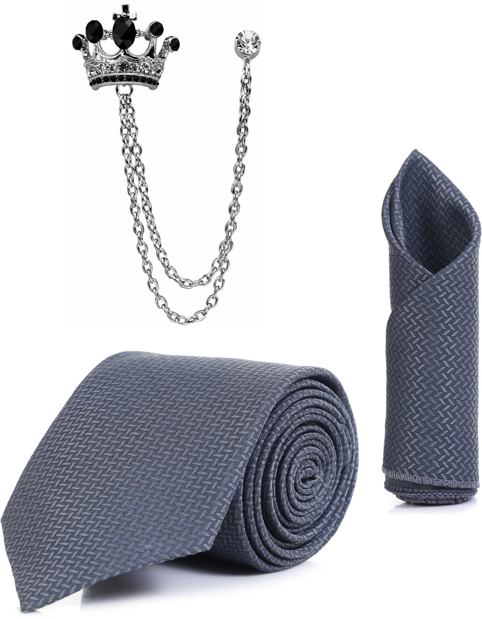 RANDOME STRIPE Shell Cufflink & Tie Pin Set