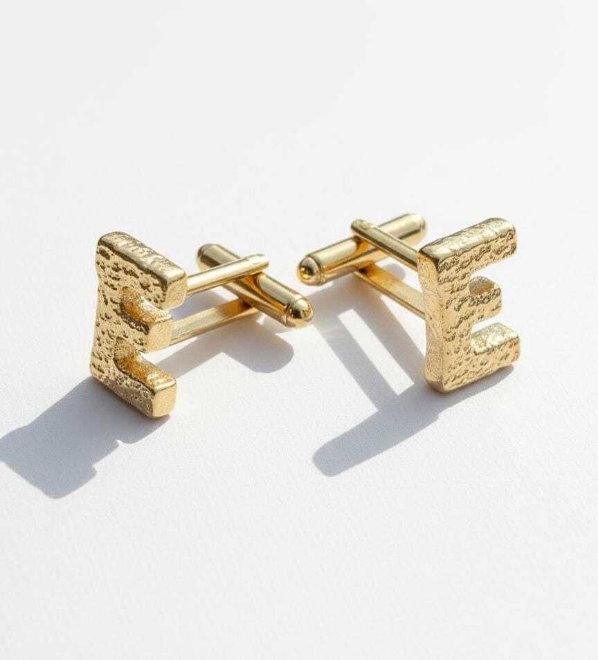 OrnateSilver Brass Cufflink Set-picture-24