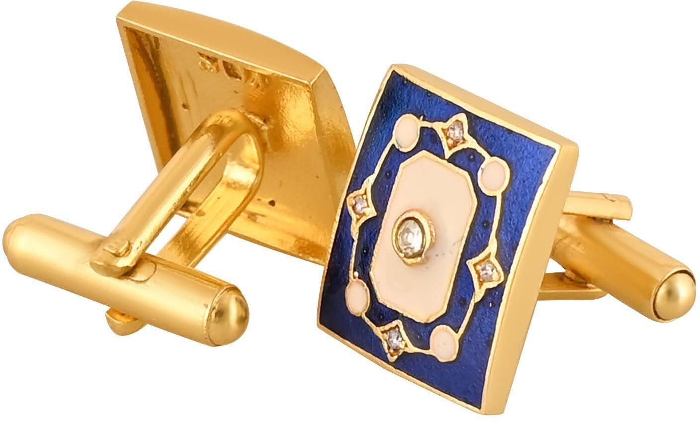 House of Pataudi Brass Cufflink-image-5