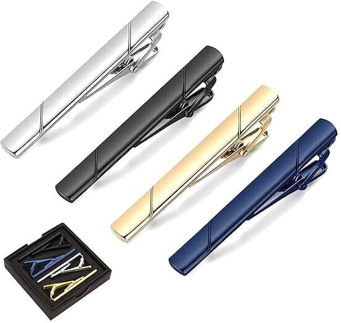 Prashjayo Stainless Steel, Silver Cufflink & Tie Pin Set-picture-12