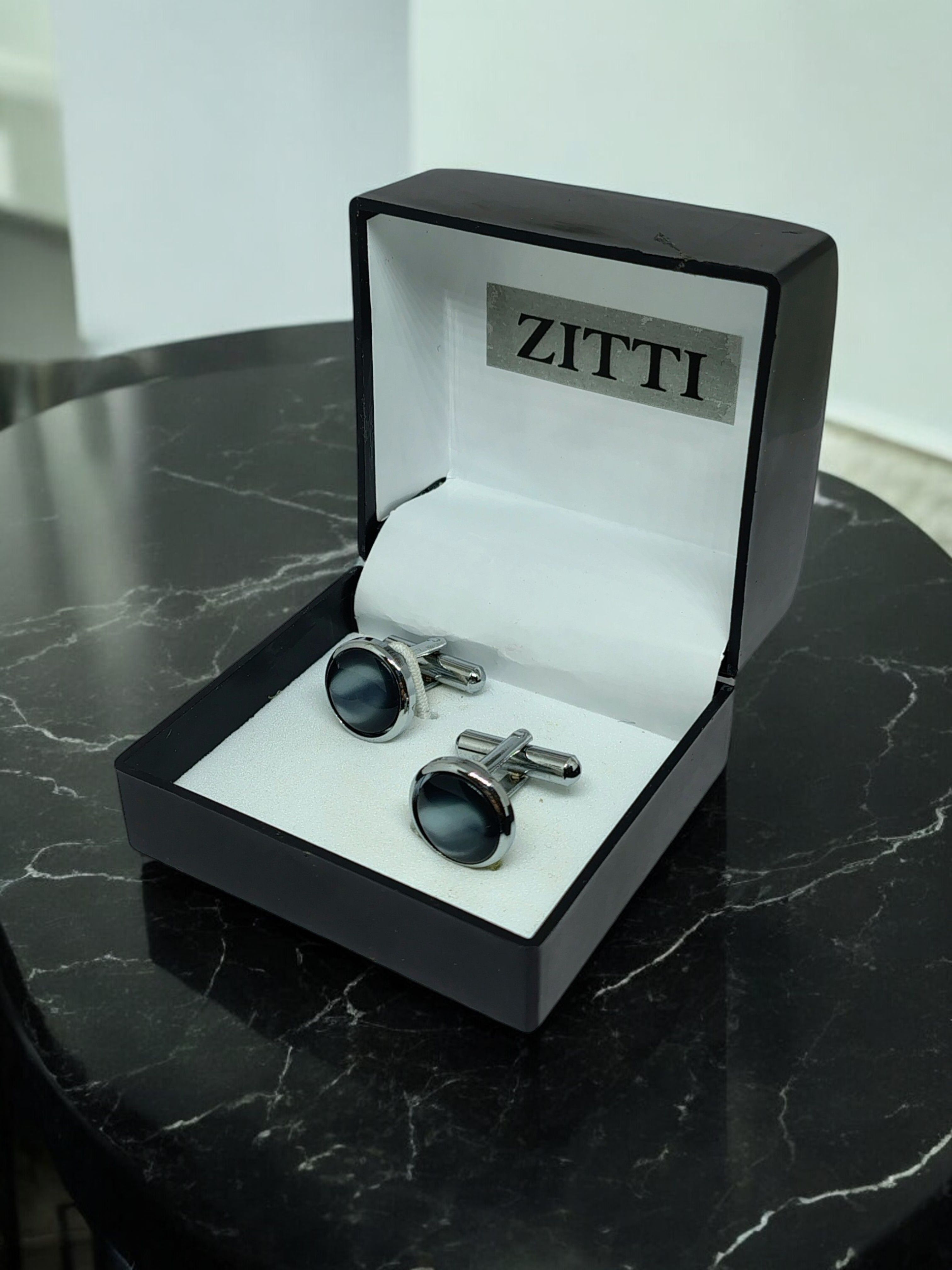 Zitti Metal, Stainless Steel, Alloy, Brass, Silver Cufflink