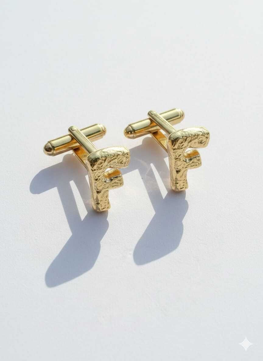 OrnateSilver Brass Cufflink Set