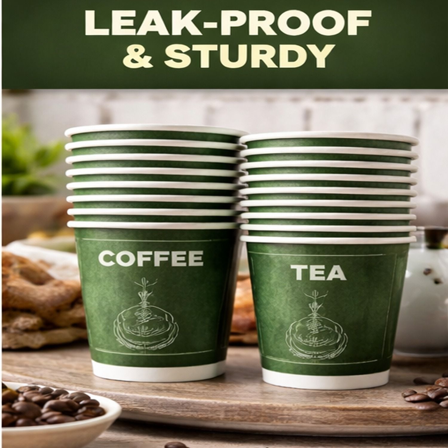 Paper Cups for Hot Coffee/Tea 130ml for Events & Break Time Pack of-100-image-29