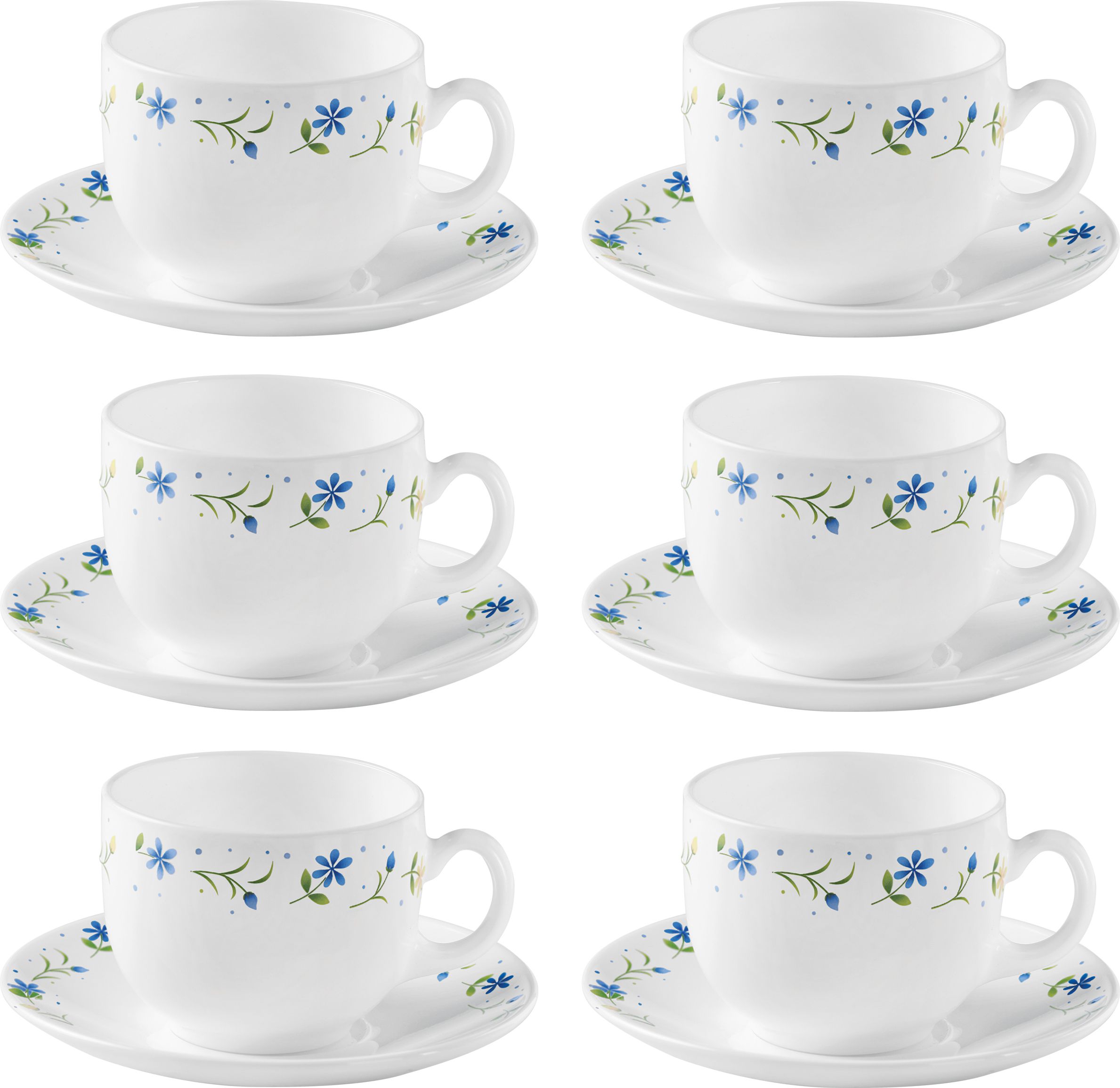 Pack of 12 Opalware 160 ML Twilight Bouquet IRIS