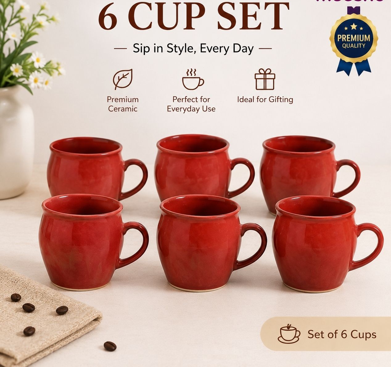 budhha caremic Pack of 6 Ceramic-picture-17