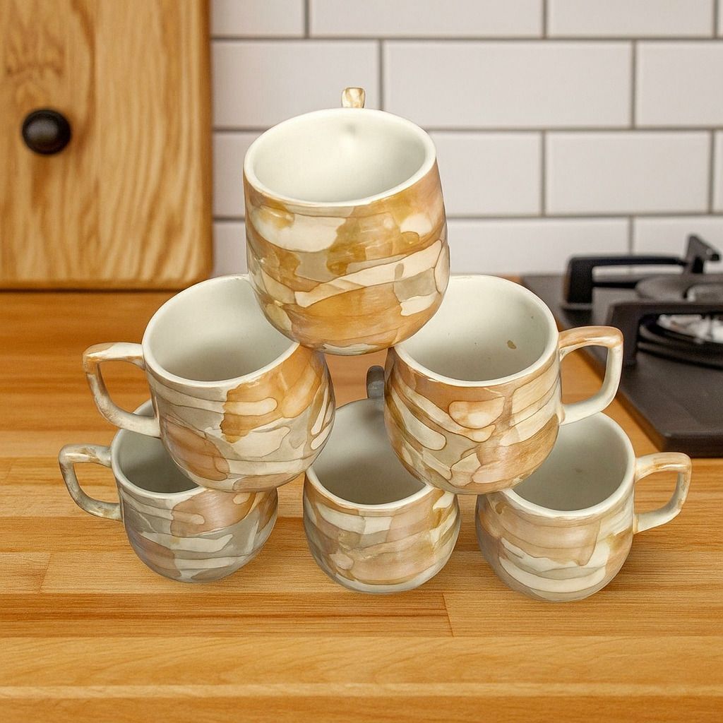 love unlimited Ceramic Tea Cups Set of 6 | Coffee Mugs for Home Office, perfect for gifting-picture-38