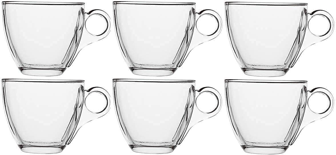 senzara Glass Transparent Drinking Cup for Milk, Cappuccino, Hot Chocolate & Cold Beverages-picture-35