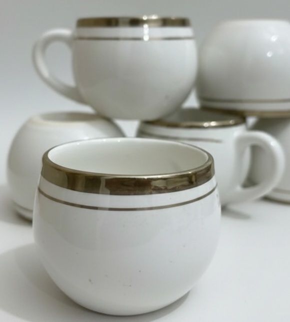 jyma enterprise Pack of 6 Ceramic Premium White Cups-picture-29