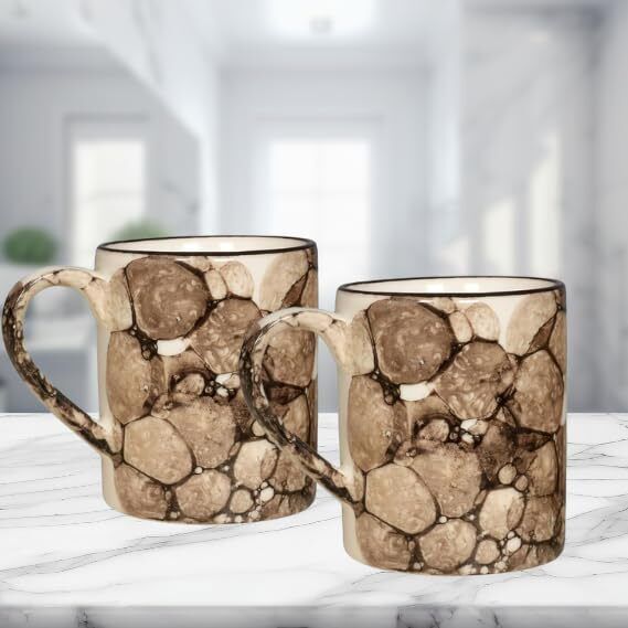 Pack of 2 Ceramic Microwave/Dishwasher Safe Tea/Coffee Mugs-image-28