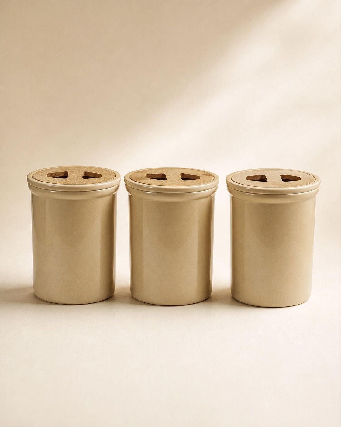 lakshya venture Pack of 3 Plastic Tea Coffee Sugar Canister Set with Matching Lid-picture-35