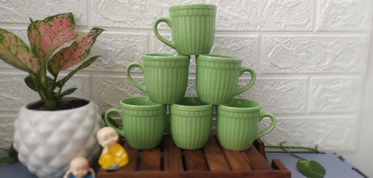 Ceramic PLAIN GREEN TEA CUP-image-31
