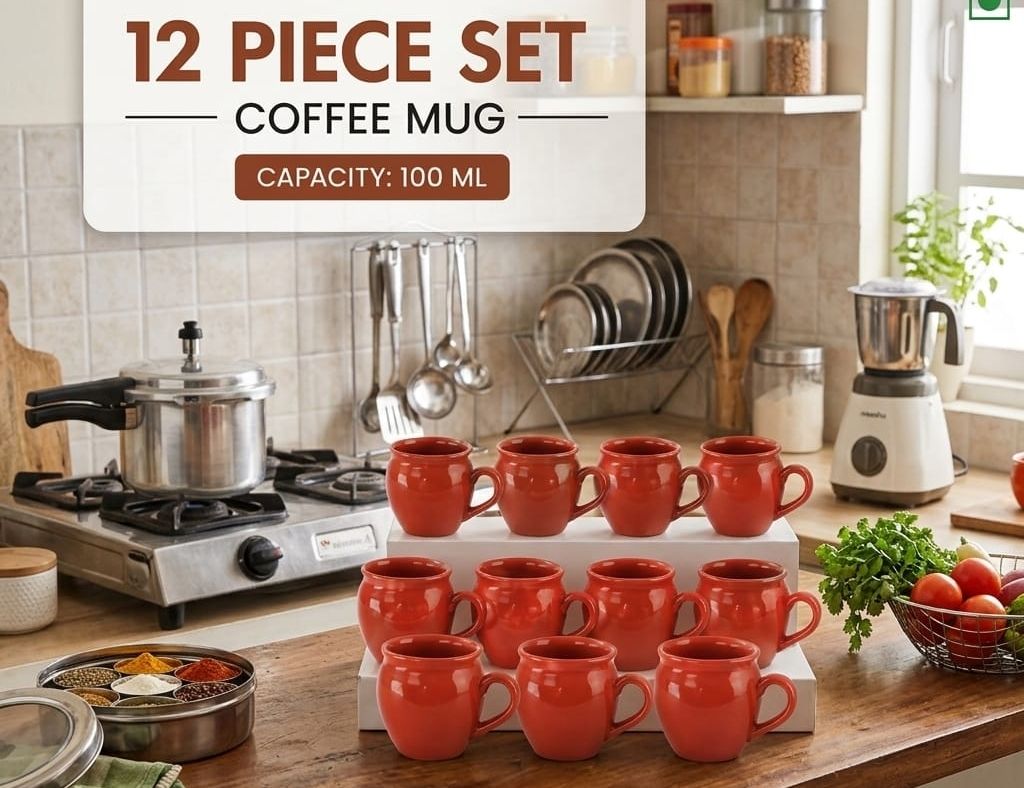 shailendra Pack of 12 Ceramic tea cup and-picture-38
