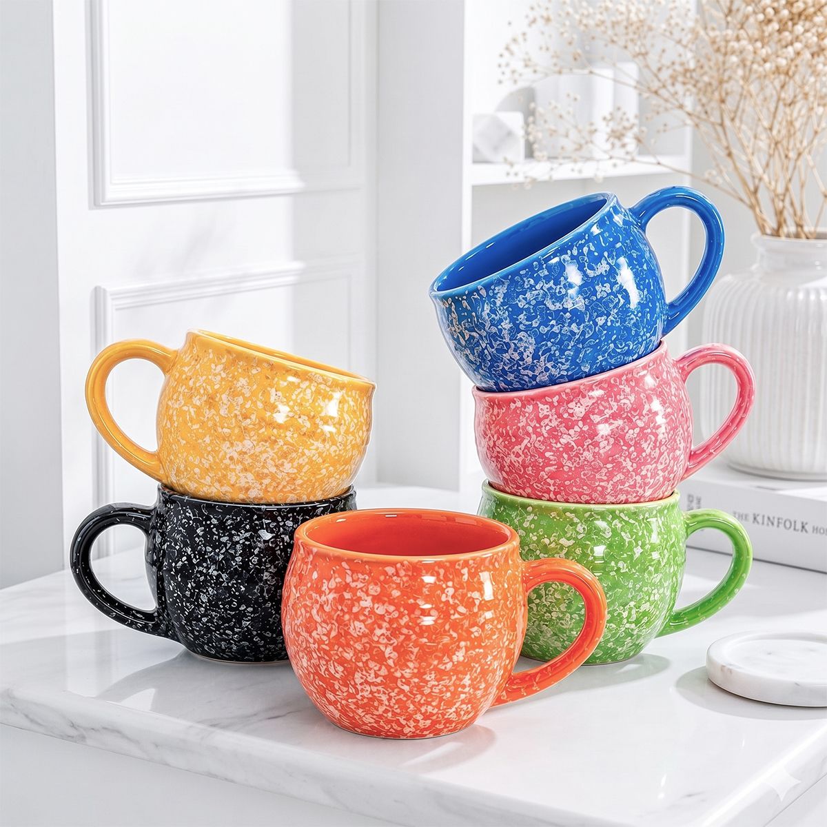 d'maiolica Pack of 6 Ceramic, Bone China Premium Quality Small Size tea cup set of 6, coffee cups-picture-25