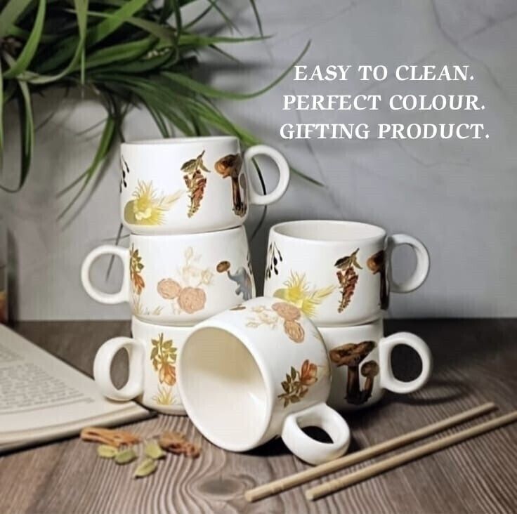 aav world Pack of 6 Ceramic BLUE ELEPHANTCUP-picture-19