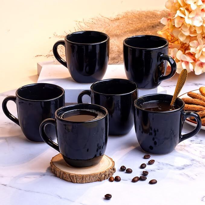 love unlimited Pack of 6 Bone China Premium TEE Tea Cups Set of 6 | Coffee Mugs for Home Office-picture-38