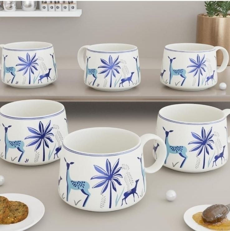 aav world Pack of 6 Ceramic BEAUTIFUL B DEER CERAMIC CUP-picture-16