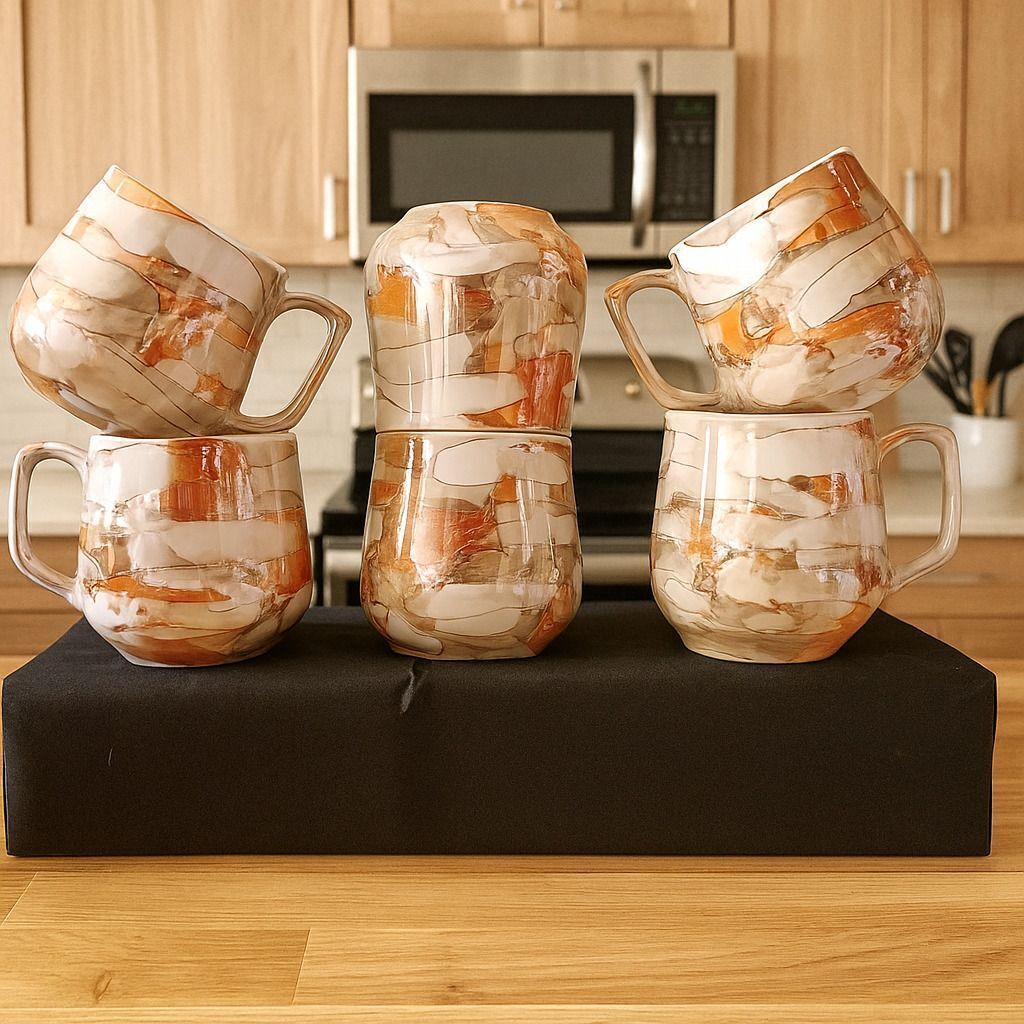 love unlimited Ceramic Tea Cups Set of 6 | Coffee Mugs for Home Office, perfect for gifting-picture-27
