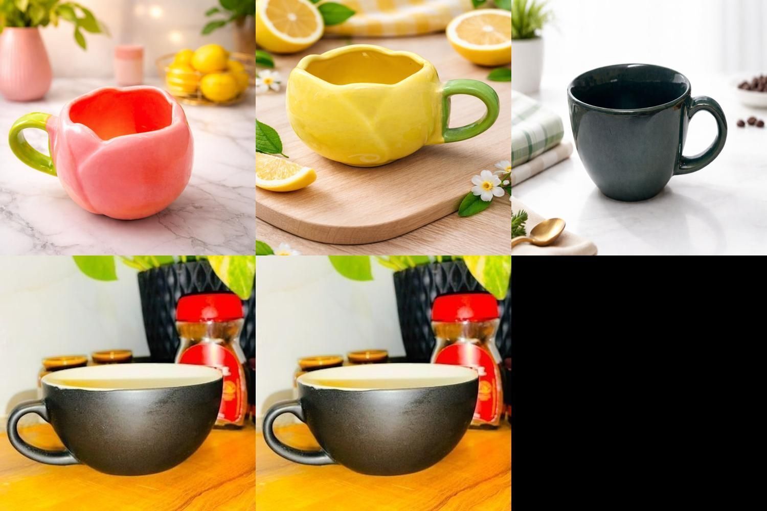 shyam Pack of 5 Ceramic pack of 5cup_set_multicolour_ceramic-692-picture-0